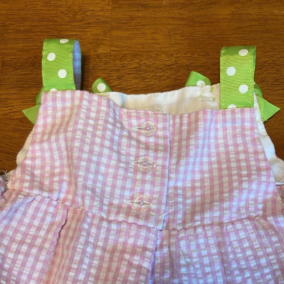 Emily Rose Girls Size 18 Month Pink Gingham Butterfly Bows Summer Sun Dress - Picture 6 of 8